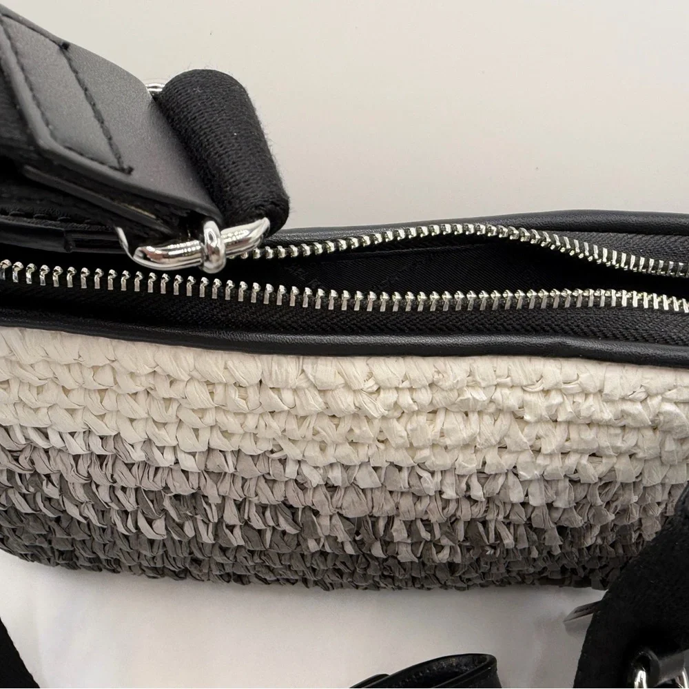 Michael Kors straw Ombré Jersey Crossbody with 2 detachable pouches NWT ret 398
